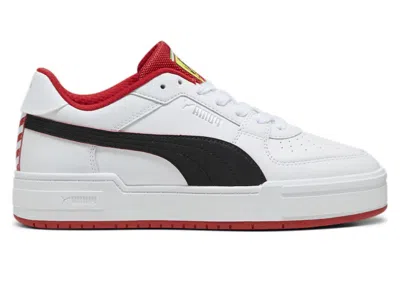 Pre-owned Puma Men's  Ca Pro Ferrari White Sneakers In  White/ Black In Multi
