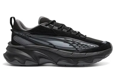 Pre-owned Puma Men's  Carbon Particle Sneakers In  Black/cool Light Grey
