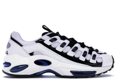 Pre-owned Puma Men's  Cell Endura Patent 98 Sneakers In  White/surf The Web Blue In Multi