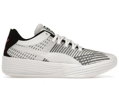Pre-owned Puma Men's  Clyde Allpro White Black Sneakers In  White/ Black In Multi