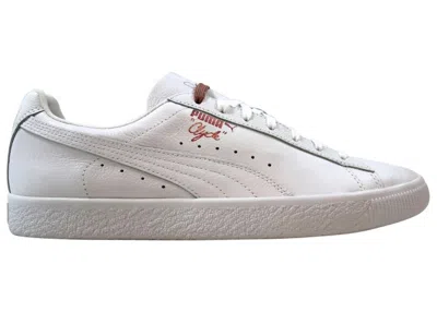Pre-owned Puma Men's  Clyde Emory Jones Bet On Yourself Sneakers In White/bronze