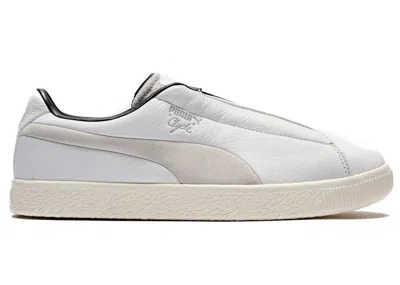 Pre-owned Puma Men's  Clyde Goretex Nanamica White Sneakers In  White