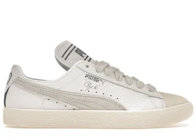 Pre-owned Puma Men's  Clyde Rhuigi Sneakers In Pristine/sedate Grey/white