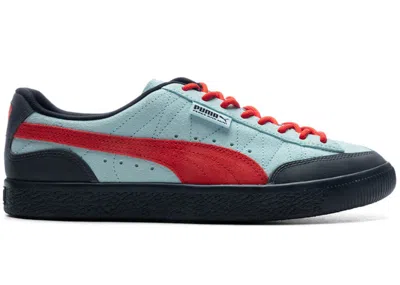 Pre-owned Puma Men's  Clyde Rubber Perks And Mini Sneakers In Light Aqua/warm Earth