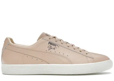 Pre-owned Puma Men's  Clyde Sneaker Politics City Clyde Msy 337 Sneakers In Natural Vachetta/star White