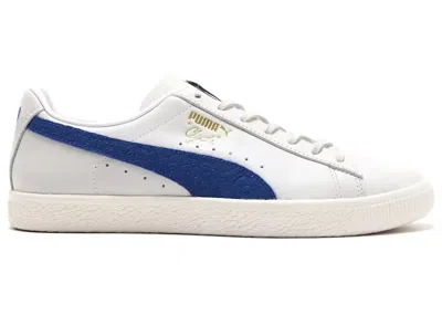 Pre-owned Puma Men's  Clyde Soho New York Sneakers In  White/ Black/bluie In Multi