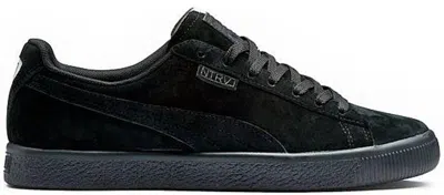 Pre-owned Puma Men's  Clyde Staple Black Sneakers In  Black/glacier Grey In Multi