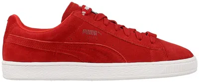 Pre-owned Puma Men's  Clyde Trapstar Red Sneakers In Barbados Cherry/white