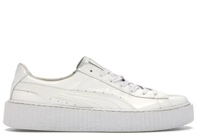 Pre-owned Puma Men's  Creepers Rihanna Fenty Glossy Sneakers In White