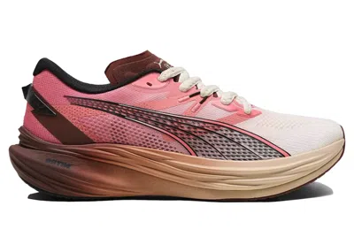 Pre-owned Puma Men's  Deviate Nitro 3 The Brooklyn Circus Sneakers In Alpine Snow/hibiscus Flower/chocotart