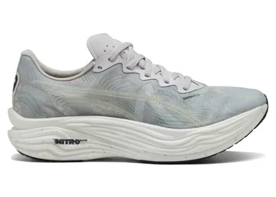 Pre-owned Puma Men's  Deviate Nitro Elite 3 Saysky Sneakers In Cool Light Grey/new Navy Blue