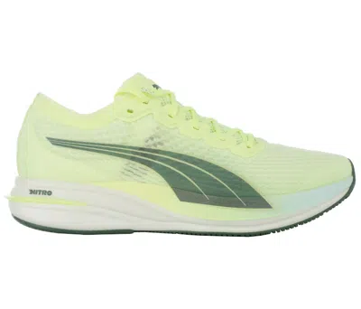 Pre-owned Puma Men's  Deviate Nitro Sneakers In Fizzy Light/dark Slate
