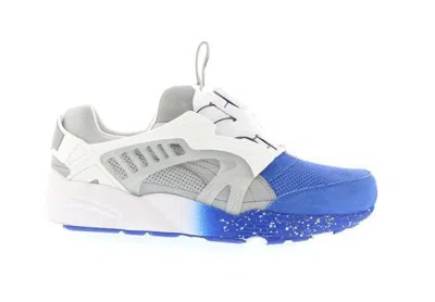 Pre-owned Puma Men's  Disc Blaze Ronnie Fieg Colette Sneakers In White/blue In Multi