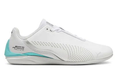 Pre-owned Puma Men's  Drift Cat Decima Mercedes Amg Petronas F1 White Sneakers In  White/sheen Green
