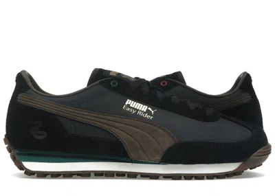 Pre-owned Puma Men's  Easy Rider Harry Potter Golden Snitch Sneakers In Black/chocolate