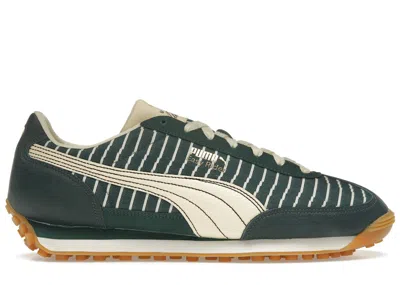 Pre-owned Puma Men's  Easy Rider Players Lane Sneakers In Dark Myrtle/creamy Vanilla In Multi