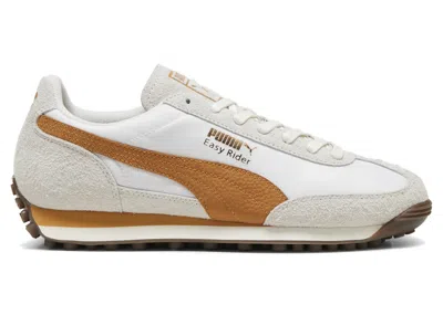 Pre-owned Puma Men's  Easy Rider Sneakers In Warm White/caramel Latte In Multi