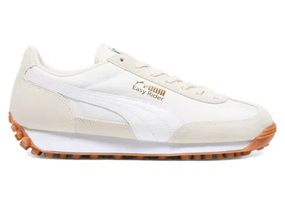 Pre-owned Puma Men's  Easy Rider Vintage Sneakers In Alpine Snow/white/gold In Multi