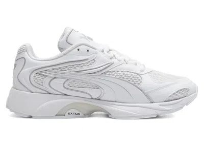 Pre-owned Puma Men's  Extos Axis Sneakers In Grey In Gray