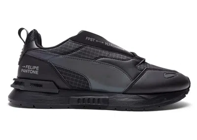 Pre-owned Puma Men's  Felipe Pantone Mirage Mox Tech Iridescent Sneakers In Black/steel Gray