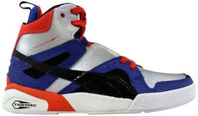 Pre-owned Puma Men's  Ftr Trinomic Slipstream Metalcherry Sneakers In Silver/blue/black In Multi