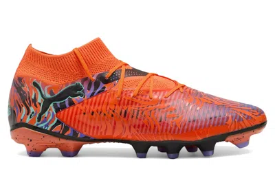 Pre-owned Puma Men's  Future 8 Pro Fg/ag Creativity Pack Sneakers In Orange/amethyst/peppermint In Multi