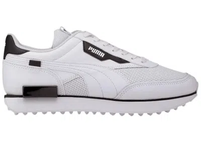 Pre-owned Puma Men's  Future Rider Contrast Sneakers In White/black In Multi