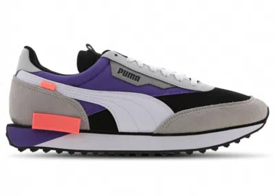 Pre-owned Puma Men's  Future Rider Galaxy Pack Sneakers In Black/ultra Violet