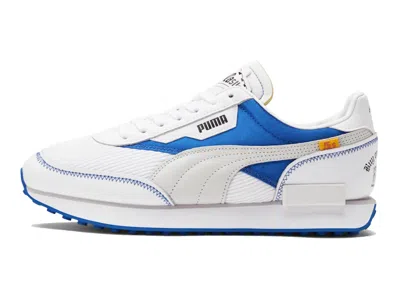 Pre-owned Puma Men's  Future Rider White Castle Sneakers In  White/royal Blue