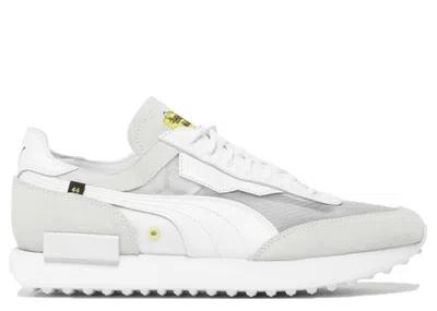 Pre-owned Puma Men's  Future Rider X Chinatown Market White Sneakers In  White
