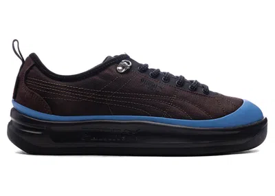 Pre-owned Puma Men's  Gv Special Cordura Liberaiders Sneakers In Dark Chocolate/cobalt Blue Silver