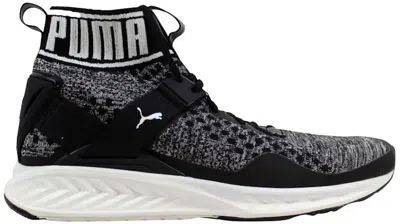 Pre-owned Puma Men's  Ignite Evoknit Sneakers In Black/quiet Shade/white In Multi