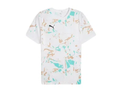 Pre-owned Puma Men's  Individual Earth Day Jersey In White/light Sand