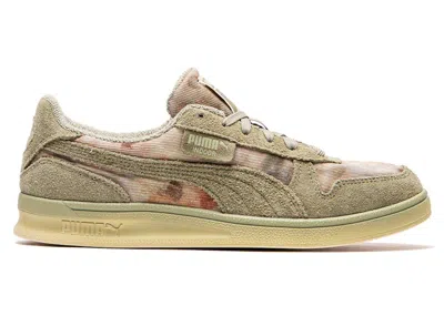 Pre-owned Puma Men's  Indoor Distressed Kidsuper Sneakers In Lux Army