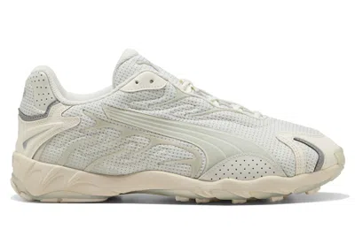 Pre-owned Puma Men's  Inhale Reflective Sneakers In Warm White/frosted Ivory