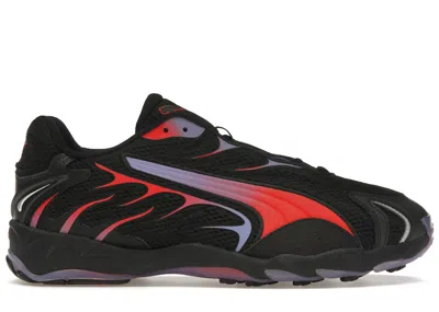 Pre-owned Puma Men's  Inhale Spiderman Sneakers In Black/red/blue