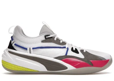 Pre-owned Puma Men's  J Cole Rsdreamer Proto White Sneakers In  White/steel Gray