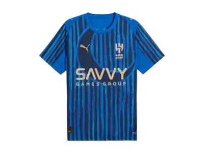 Pre-owned Puma Men's  Kidsuper Alhilal Saudi Fc Replica Jersey In Blue Intense/club Navy