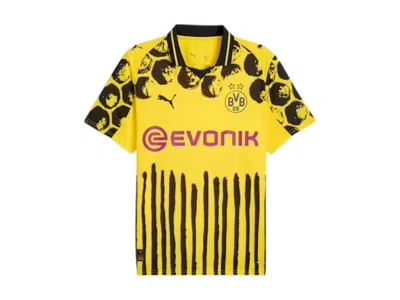 Pre-owned Puma Men's  Kidsuper Borussia Dortmund Replica Jersey In Faster Yellow/black