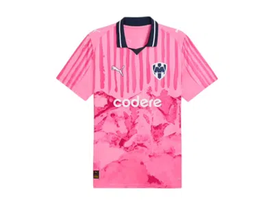 Pre-owned Puma Men's  Kidsuper C.f. Monterrey Replica Jersey In Fast Pink/white