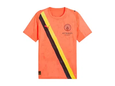 Pre-owned Puma Men's  Kidsuper Manchester City Replica Jersey In Neon Sun/black