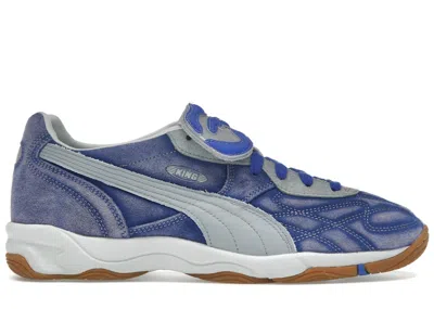 Pre-owned Puma Men's  King Indoor Kidsuper Sneakers In Dart Blue/gray Fog In Multi