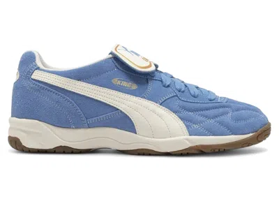 Pre-owned Puma Men's  King Indoor Sneakers In Day Dream/frosted Ivory In White