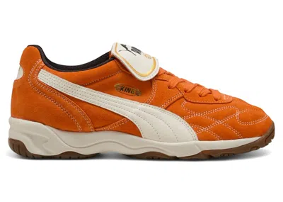 Pre-owned Puma Men's  King Indoor Sneakers In Maple Syrup/frosted Ivory In Multi