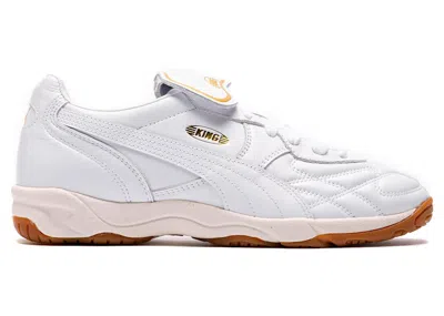 Pre-owned Puma Men's  King Indoor Sneakers In White/frosted Ivory