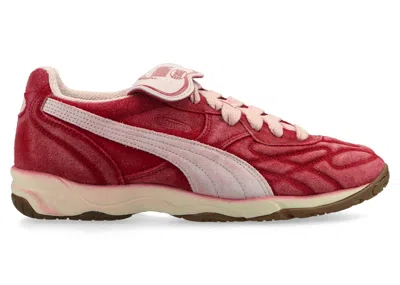 Pre-owned Puma Men's  King Indoor The Neverworn 4 Sneakers In Dark Crimson/rose Quartz In Multi