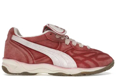 Pre-owned Puma Men's  King Indoor The Neverworn 4 Sneakers In Dark Crimson/rose Quartz