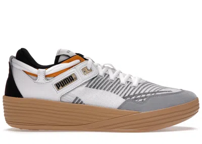 Pre-owned Puma Men's  Kuzma Clyde Allpro Lo X Rhuigi Sneakers In Off In White/off White
