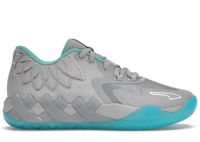 Pre-owned Puma Men's  Lamelo Ball Mb.01 Lo Ufo Sneakers In High Rise/aqua Green