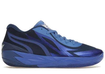 Pre-owned Puma Men's  Lamelo Ball Mb.02 Lo Team Sneakers In Blazing Blue/royal Sapphire